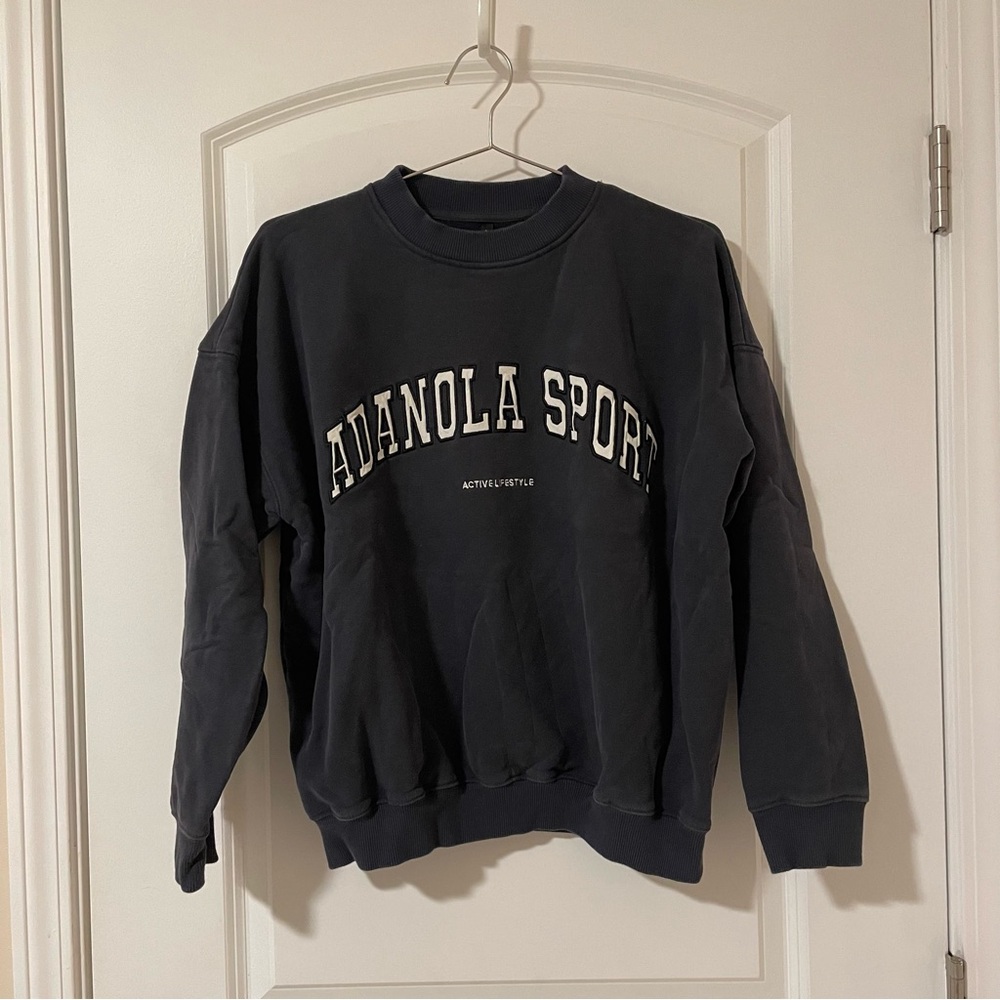 Adanola Navy Blue Crew Neck Sweater